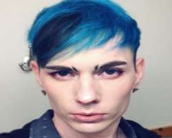 The star has various piercings including his nasal septum and lip.